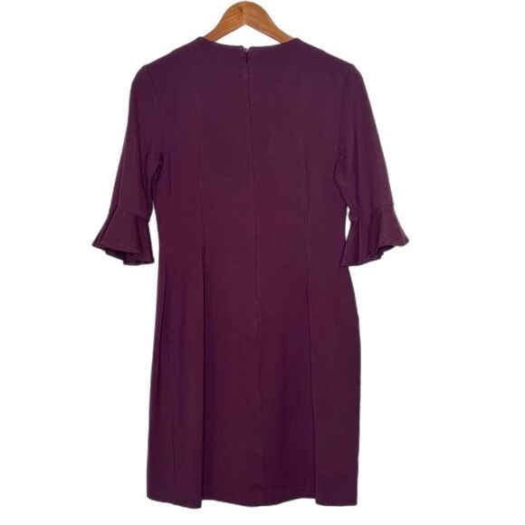 Banana Republic Plum Flutter Sleeve Shift Dress - Picture 3 of 6